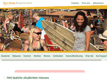 Tablet Screenshot of denhaagstudentenstad.nl